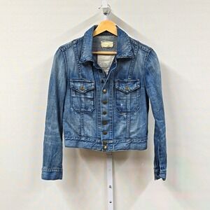 Current Elliott Kids The Snap Jacket Wishing Well Destroy Denim‎ Blue 4002-0001